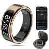MagLoop Smart Ring Health Tracker for Men/Women,Fitness Ring Sleep Tracker with LED Display Sreeen,Fast Charging,Health and Sleep Monitoring,Motion Tracking,Female Cycle,Waterproof(Gold,11) view 1