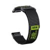 22/26mm QuickFi Nylon Woven Strap For Garmin Fenix 8 7 7X 6 6X Pro 5 5X Plus MARQ Series Replace Bracelet Band Correa Accessories(Black Green,22mm(MARQ series)) view 1