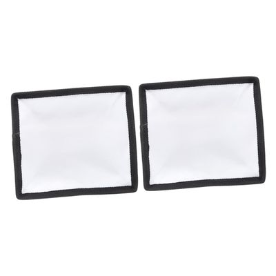 QUMIIRITY 2Pcs Flash Diffuser for Photography Soft Light Sock for Wedding Portrait Shooting with Hook and Loop Design Compatible with Square Head Strobe Lights