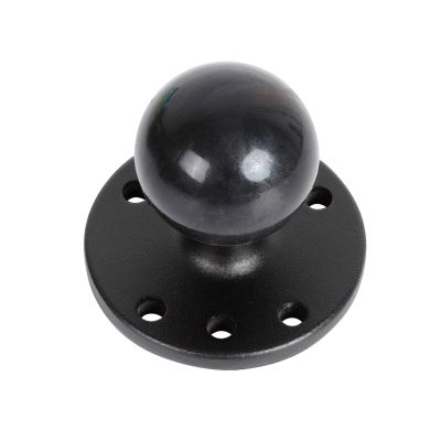Xik 1.5 Ball Mount Base with Aluminum Alloy AMPS Hole Round Plate, 1.5-inch Ball Base with Fish Finder Mount, Marine GPS AccessoriesCompatible with RAM Mounts C Size 1.5 Ball Double Socket Arm