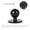 Xik 1.5 Ball Mount Base with Aluminum Alloy AMPS Hole Round Plate, 1.5-inch Ball Base with Fish Finder Mount, Marine GPS AccessoriesCompatible with RAM Mounts C Size 1.5 Ball Double Socket Arm view 3