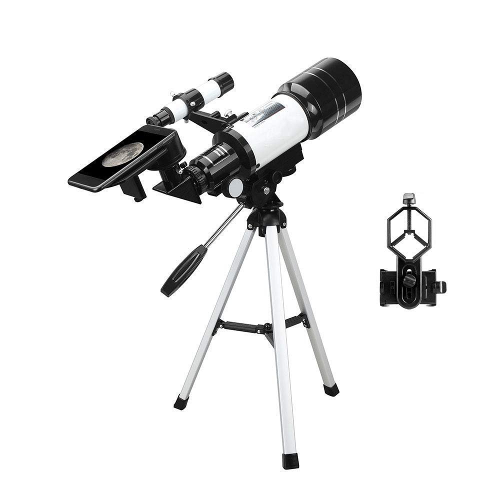 Telescope for Kids Adults Beginners, 70mm Aperture BAK4 Prism FMC Lens 400mm Astronomical Refractor Telescope for Astron