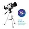 Telescope for Kids Adults Beginners, 70mm Aperture BAK4 Prism FMC Lens 400mm Astronomical Refractor Telescope for Astron view 2