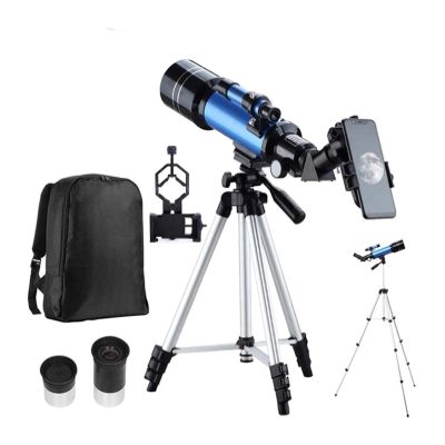 Telescope, 70Mm Aperture 400Mm Astronomical Refracting Telescope for Kids BeginnersTelescope with Carry Bag, Phone Adapt