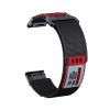 22/26mm QuickFi Nylon Woven Strap For Garmin Fenix 8 7 7X 6 6X Pro 5 5X Plus MARQ Series Replace Bracelet Band Correa Accessories(Black Red,22mm) view 1