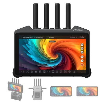 Accsoon CineView M7 Pro 4K60 Wireless Video Transmitter Receiver&Camera Monitor, 7" Camera Control 3D LUT Dual-Band SDI HDMI 1200ft 60ms 4App Monitoring, Pair CineView Master 4K/4K Lite/SE 4K/HE/SE