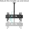 Multifunction Double Screen Ceiling TV Mount, Adjustable Tilt Swivel TV Bracket, Fits Most 32-60inch LED Screen Display TV Mount TV Stand view 4