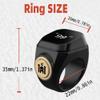 HSTNBVEO Smart Tasbih Zikr Ring,20mm (10) Muslim Digital Azan Alarm Clock,APP Support Digital Counter Prayer Reminder Rings, Waterproof 4 Digit Finger Counter zikr Ring for Muslims view 4