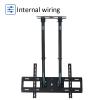 Adjustable Ceiling TV Mount Bracket, Double Pole Single Screen TV Mount, Tilt Telescopic Ceiling TV Mount Bracket, Fits 60-100 Inch Low Profile TVsBlack 1 1.6m view 3