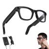 AI Smart Glasses, 2025 New Bluetooth 8MP Camera Glasses with Music & Call Features, Voice Control, for Remote Video Recording, Anti-Blue Light & UV Protection, for Men Women (Black) view 1