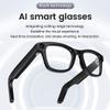 AI Smart Glasses, 2025 New Bluetooth 8MP Camera Glasses with Music & Call Features, Voice Control, for Remote Video Recording, Anti-Blue Light & UV Protection, for Men Women (Black) view 2