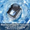 Diving Housing 45m Underwater Shell Skin for Action 5 4 3 Cameras Waterproof Guard Protective Case High Transparency view 2