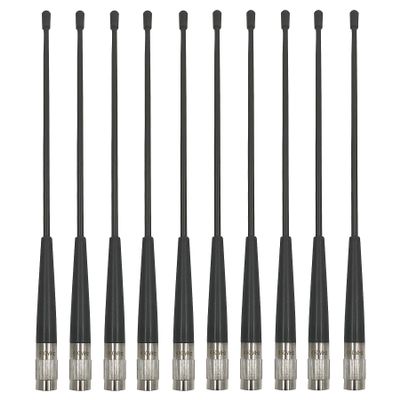 10pcs QT450GT TNC Antenna for CHCNAV GPS Receiver, 450-470MHz 4dBi CHC Screw Antenna 31cm Gold Lettering