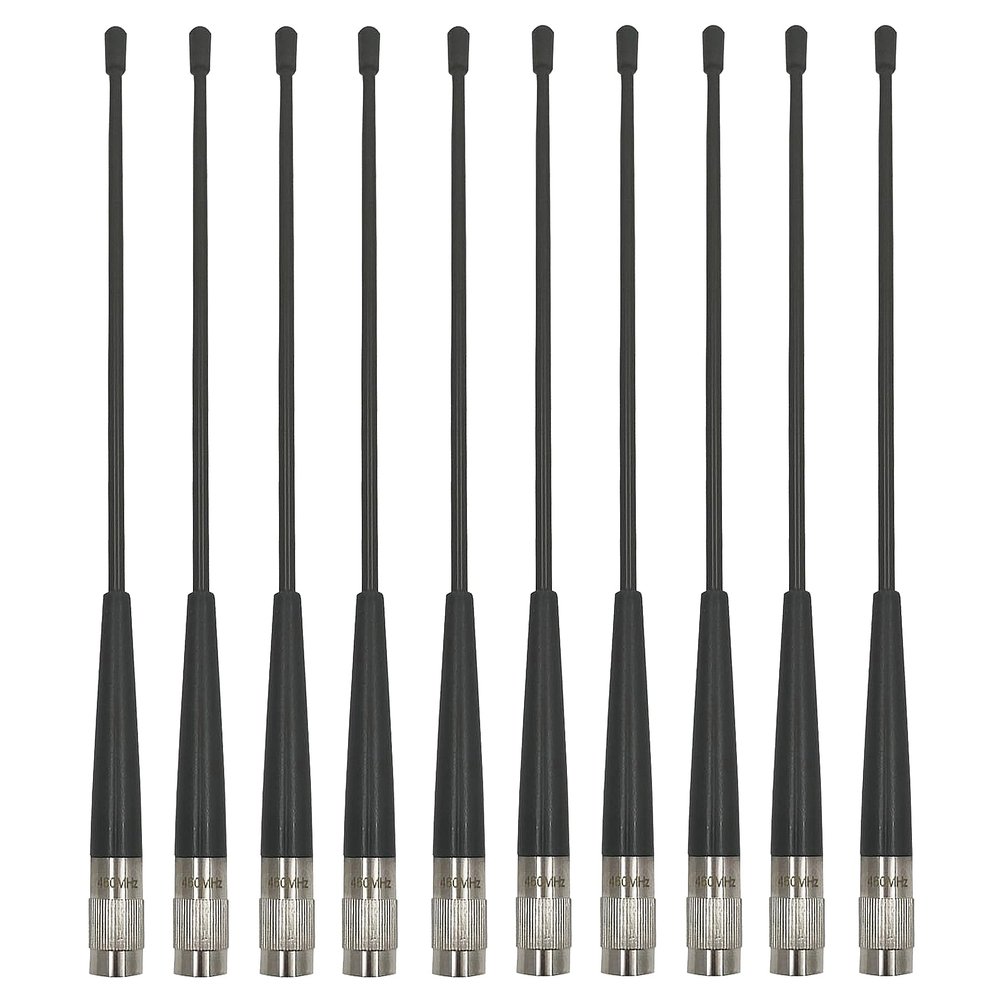 10pcs QT450GT TNC Antenna for CHCNAV GPS Receiver, 450-470MHz 4dBi CHC Screw Antenna 31cm Gold Lettering