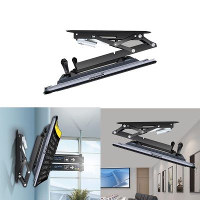 Adjustable Ceiling TV Mount Bracket,Motorized TV Mount,0-85 Flip Down Ceiling TV Mount Hidden Drop Down TV Lift,Electric TV Lift with Auto Lifting,Fits 32-70 Inch TVs Motoriz