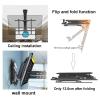 Adjustable Ceiling TV Mount Bracket,Motorized TV Mount,0-85 Flip Down Ceiling TV Mount Hidden Drop Down TV Lift,Electric TV Lift with Auto Lifting,Fits 32-70 Inch TVs Motoriz view 4