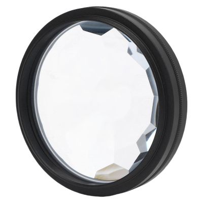Tangxi 58mm Kaleidoscope Prism Lens Filter, Prism Crystal Glass Special Effect Filter with 55MM-58MM Adapter Ring, Compatible with 55MM Lens, for DSLR Camera