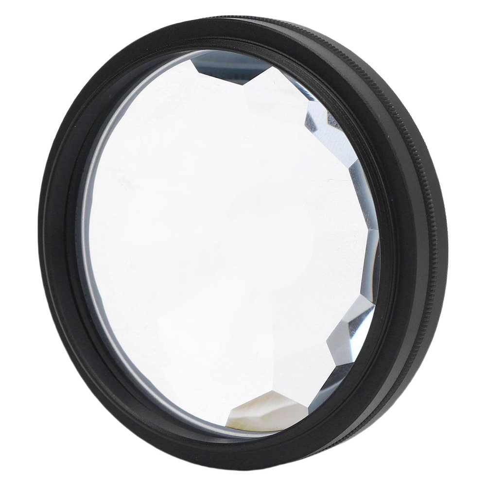 Tangxi 58mm Kaleidoscope Prism Lens Filter, Prism Crystal Glass Special Effect Filter with 55MM-58MM Adapter Ring, Compatible with 55MM Lens, for DSLR Camera