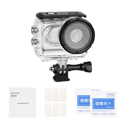 Dive Case Protective Housing Cover Optional Touching Functionality for 360 GO3/3S Camera Submersibles Up to 98Feet