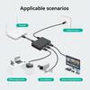 BLIYEE Gigabit Ethernet Splitter 1 to 4 1000Mbps Internet Cable Splitter, High Speed Either Network Splitter, Dual LAN RJ45 Port Router Switch Work with Cat5/5e/6/7/8 Cable view 3