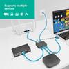 BLIYEE Gigabit Ethernet Splitter 1 to 4 1000Mbps Internet Cable Splitter, High Speed Either Network Splitter, Dual LAN RJ45 Port Router Switch Work with Cat5/5e/6/7/8 Cable view 4