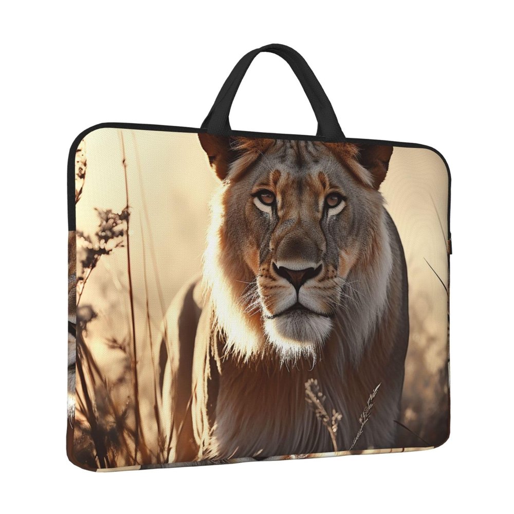 14" Laptop Case Sleeve Female Lion Laptop Bag Computer Carrying Case Notebook Protective Sleeve Cover