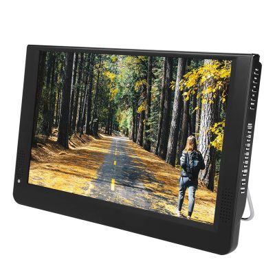 PUSOKEI Small Flatscreen TV, 12 Inch Portable ATSC Digital LED TV, USB, SD Card Support, HDMI Input, 1080p Playback and ATV/UHF/VHF, Includes Remote,Stand & 12V Car Charger for Outdoor Use