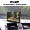 PUSOKEI Small Flatscreen TV, 12 Inch Portable ATSC Digital LED TV, USB, SD Card Support, HDMI Input, 1080p Playback and ATV/UHF/VHF, Includes Remote,Stand & 12V Car Charger for Outdoor Use view 4