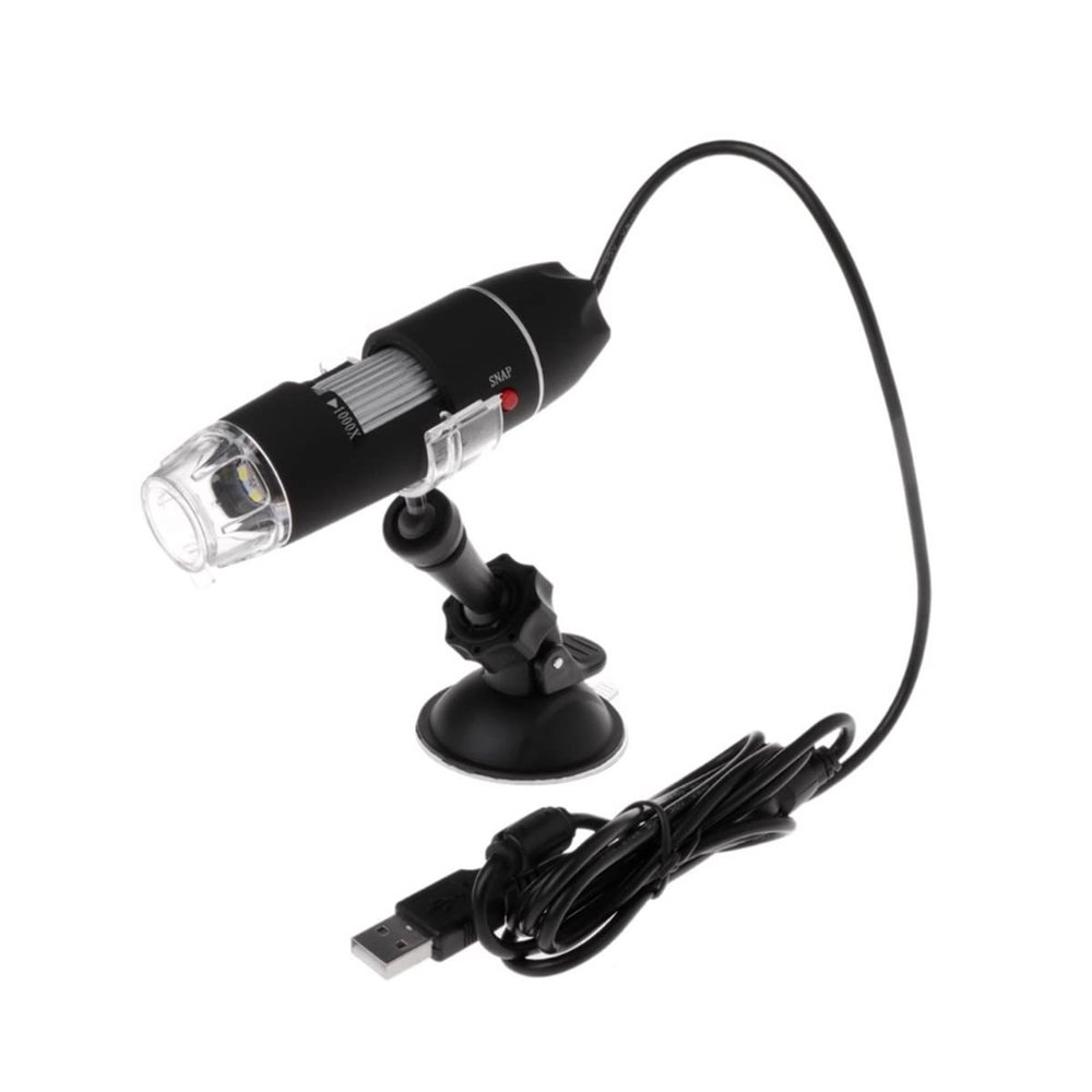Lab Microscope Accessories 1000X 8 LED Handheld Portable Digital Microscope Light