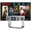 [Official Licensed Netflix&Ultra-thin]Mini Projector With Wifi And Bluetooth, VISSPL 4K Support Smart Portable Outdoor Projector, Auto Focus&keystone, Small Native 1080P Home Theater Movie Projector view 1