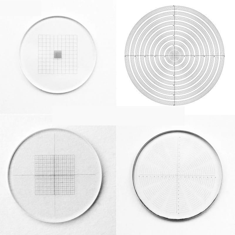 1pc Dia 24mm Stereo Microscope Eyepiece Micrometer Graticule Ruler Ocular Reticle for Olympus Microscope(1PC NO.952)