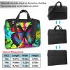 14 Inch Laptop Shoulder Bag For Men Women,Waterproof Briefcase Messenger Bag Colorful Butterfly Laptop Sleeve Bag W/Strap Handle view 2