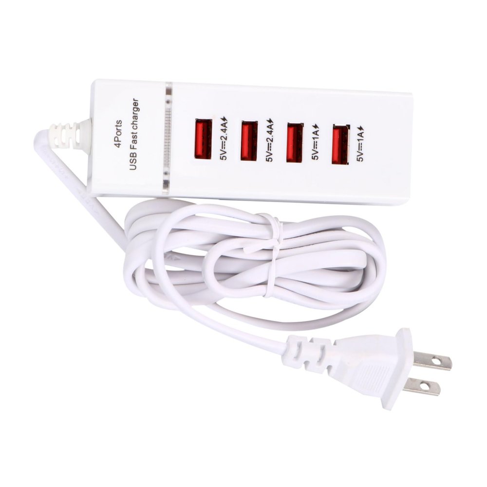 ARTSEWPLY Port USB Charger with Smart Charging Charging Station for Multiple Devices Desktop Power Strip with Fire Resistant Housing and Surge Protection US