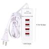 ARTSEWPLY Port USB Charger with Smart Charging Charging Station for Multiple Devices Desktop Power Strip with Fire Resistant Housing and Surge Protection US view 2