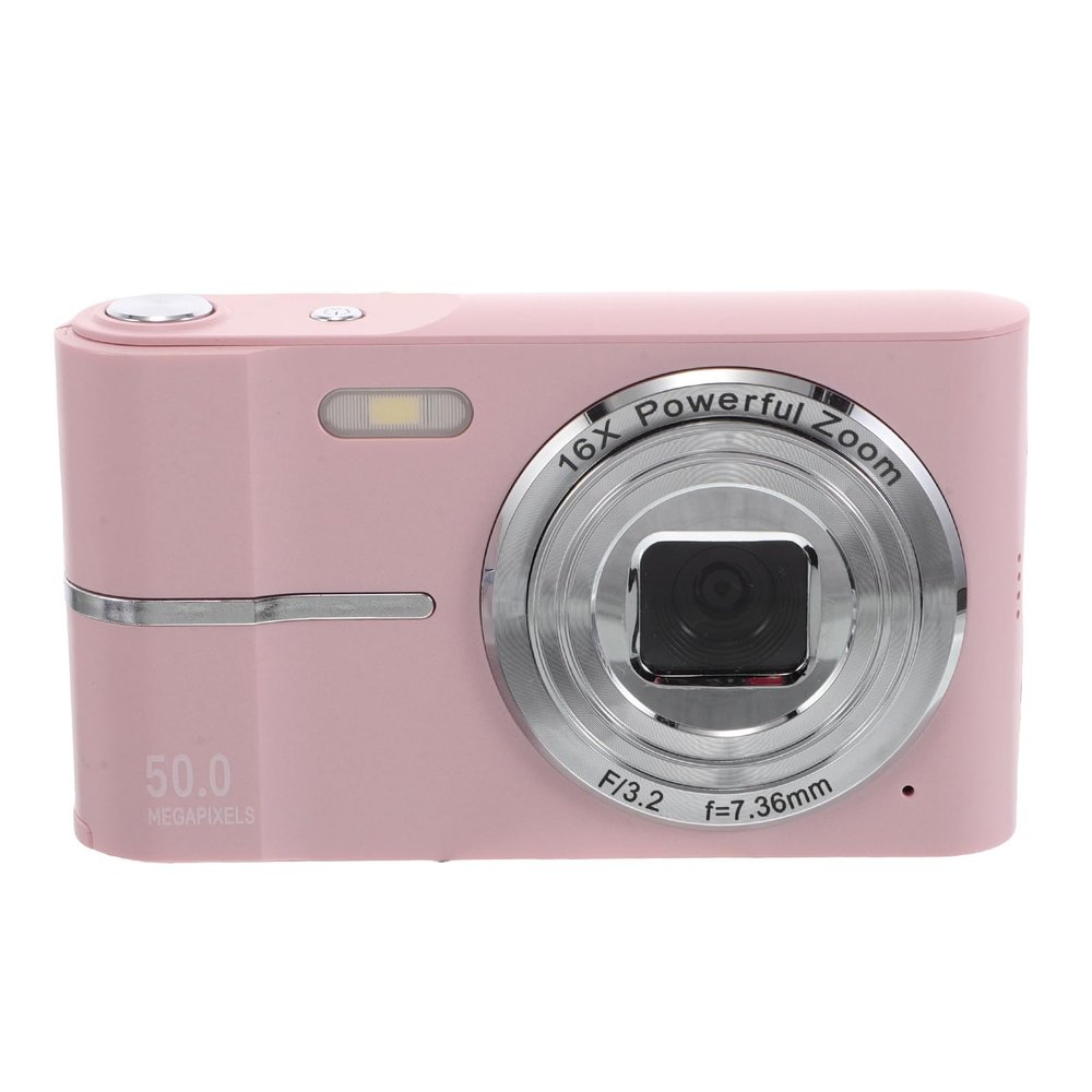 BRIGHTFUFU 1 Set Small Digital Camera - 16X Vlogging Camera Cute and Lightweight for Kids and Adults Family Gatherings Travel Trip & Everyday