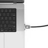 Compulocks Ledge Lock Adapter for MacBook Pro 16" M1-M5 with Keyed Cable Lock Silver view 3