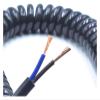 2-core Spring Telescopic Wire Spiral Cable, Black Power Cord Expandable Wire, 24AWG-14AWG 2.5 M 5 M 7.5 M,(2 Core 17awg,Line Length 7.5m)(2 Core 14awg,Line Length 2.5m) view 2