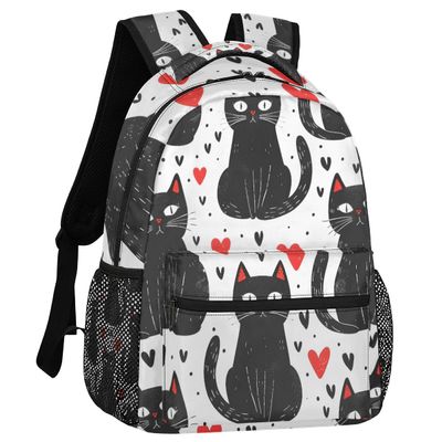 Adornori Cartoon Cats Backpack for Women Men Shoulder Computer Laptop Adults Backpack Sports Hiking Gym Workout Travel Casual Daypack