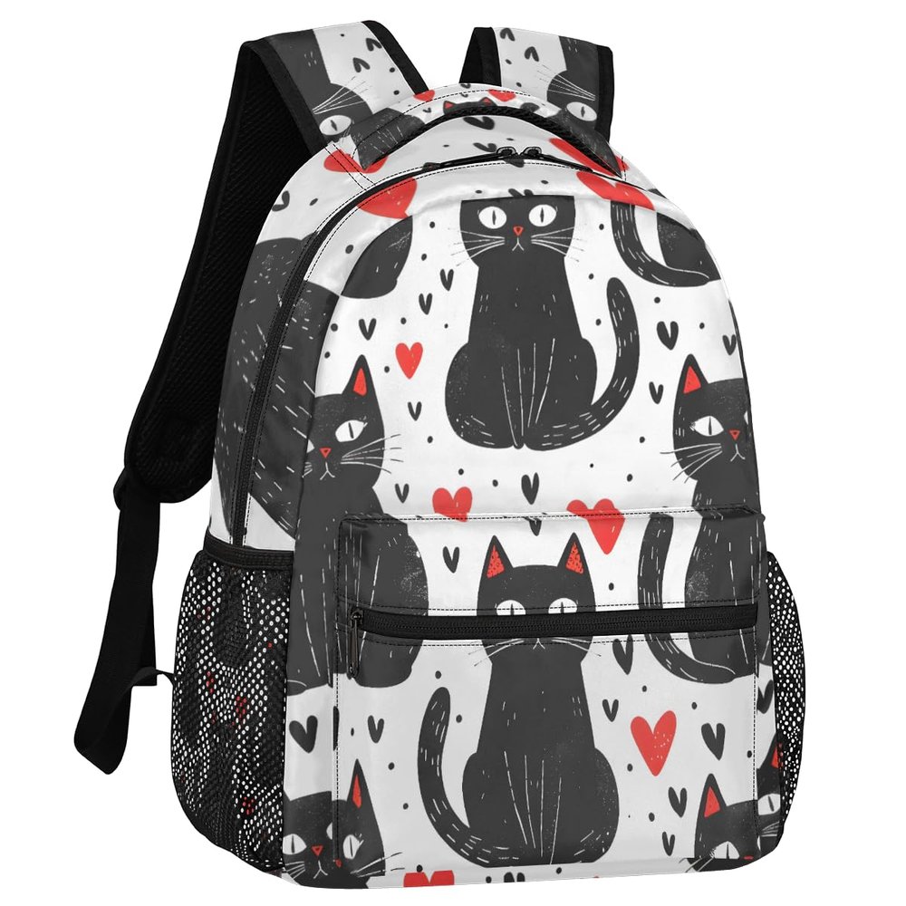 Adornori Cartoon Cats Backpack for Women Men Shoulder Computer Laptop Adults Backpack Sports Hiking Gym Workout Travel Casual Daypack