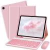 Bxomteng Keyboard Case for Samsung Galaxy Tab A7 Lite 8.7 inch 2021-7 Colors Backlit Keyboard Cover and Mouse (Pink) view 1
