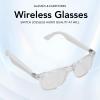 Zunate Bluetooth Audio Smart Glasses, Open Ear Noise Reduction Headphone Glasses for Women Driving Fishing with Fast Bluetooth V5.4, 7H Playback Time, Voice Control view 2