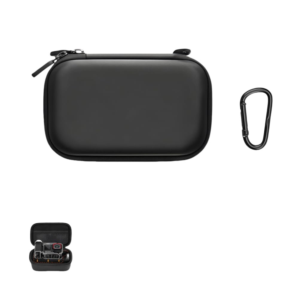 Camera Case for Ace Pro 2, Hard Shell Protective Storage, 15x9x7.5cm, Black PU with Velvet Interior(Excluding Camera)