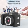 GOWENIC 1MP 720P HD Digital Camera, Retro Vlog Camera with 4X Zoom, Type C Charging & Wrist Strap for Travel Photography Vlogging Family Parties view 2