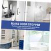 BUTIFULSIC 1Pc Adjustable Stainless Steel Glass Locator for Bathroom Doors Suitable for Thick Glass Noise Reduction Durable and Reliable Home Use Locator view 2