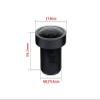 5mp M12 HD lens2.8mm4mm6mm8mm12mm16mm25mm CCTV Lens IR Board for 1080P/4MP/5MP AHD Camera IP Camera(2.1mm-5MP-1/2.7") view 2