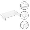 BELLIFFY Acrylic Monitor Stand Clear Heightening Rack for Home Office School Compact Design for Improved Ergonomics Supports All Monitor Enhances Desktop Aesthetics view 3
