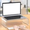 BELLIFFY Acrylic Monitor Stand Clear Heightening Rack for Home Office School Compact Design for Improved Ergonomics Supports All Monitor Enhances Desktop Aesthetics view 4