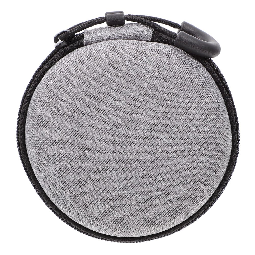 QUMIIRITY 1Pc Large Capacity Data Cable Storage Bag Portable Coin Earbud Case Grey Design for Protecting Headphones Chargers from Friction and Dirt