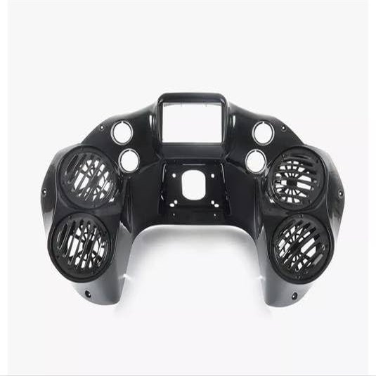 98-13 Double DIN Inner Fairing 4 Quad 6.5" Speaker pods compatible with Harley Road Glide