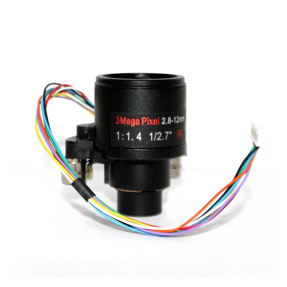 3MP HD Motorized Zoom 1/2.7" 2.8-12mm Varifocal Lens F1.4 D14 Mount DC Iris Auto Focus IR CCTV Security Camera Lens